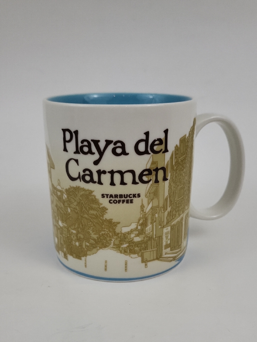 Starbucks Global Icon Mug Playa Del Carmen Mexico 16 oz Coffee Cup Collector